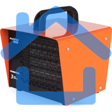 Калорифер PATRIOT PT-Q 2S 2кВт 220В терморегулятор PTC шнур с евровилкой