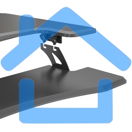 Стол для ноутбука Cactus VM-FDE103 столешница МДФ черный 91.5x56x123см (CS-FDE103BBK)-12