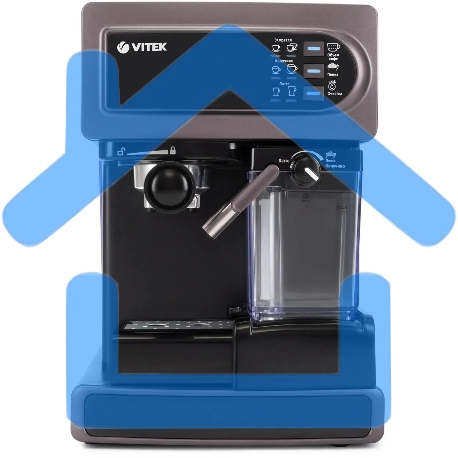 Кофеварка рожковая Vitek VT-1517 VT фиолетовый, исп. кофе - молотый, 1.65 л, 1238 Вт, 15 Бар