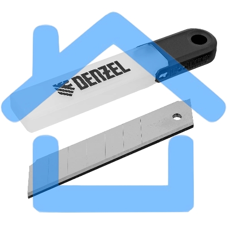 Лезвия Denzel 25 мм, сталь SK5 - 0,7 мм, 5 штук