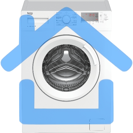 Стиральная машина Beko WRS5512BWW белый, загрузка фронтальная 5 кг, 1000 об/мин., класс: А-3