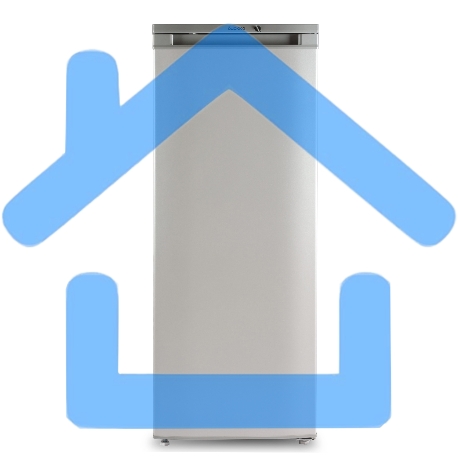 Холодильник Бирюса M410 металлик однокамерный 153/27л морозилка сверху