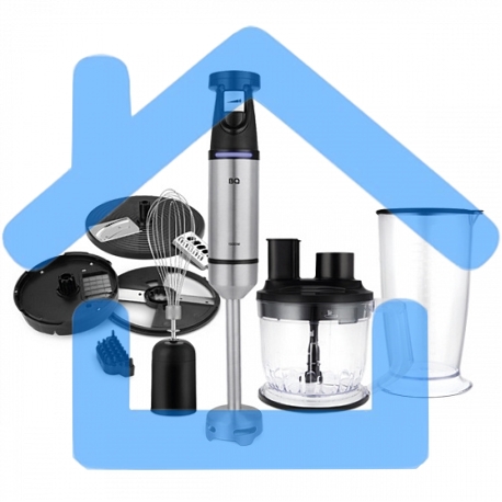 Блендер погружной BQ HB1231SS Black-Steel