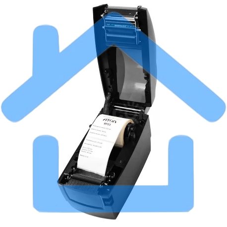 Принтер штрихкода АТОЛ BP21 (33924) термопечать, 203 dpi, 127 мм/сек, USB, RS-232, черный-2