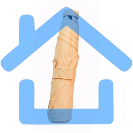 Зонт Ninetygo Summer Fruit UV Protection Umbrella, механический, желтый/оранжевый-2