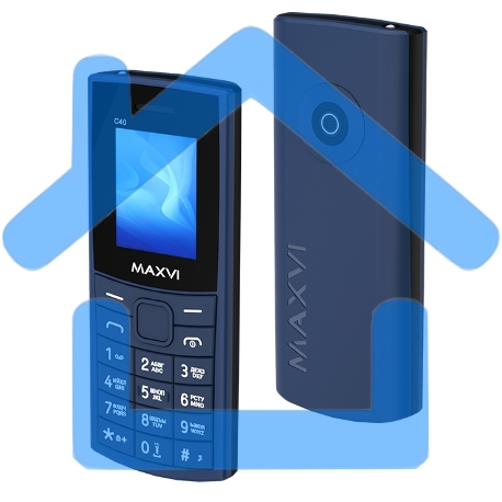 Мобильный телефон Maxvi C40 синий