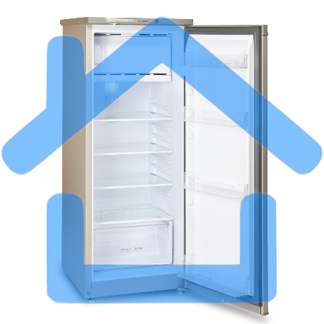 Холодильник Бирюса M410 металлик однокамерный 153/27л морозилка сверху-5