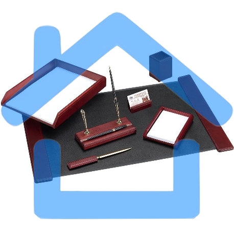 Настольный набор Good Sunrise M7C-8 (7 предметов) фактура красное дерево, материал дерево, бордовый/черный