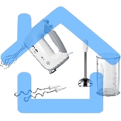 Миксер ручной Bosch MFQ36470 450 Вт, белый