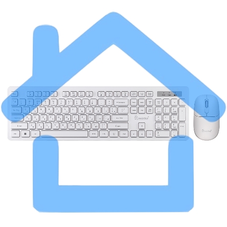 Комплект клавиатура+мышь Smartbuy (SBC105AGW) 105AG белый