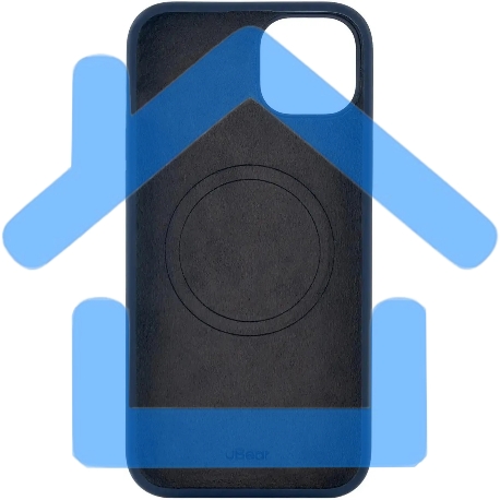 Чехол (клип-кейс) uBear для Apple iPhone 15 Plus Touch Mag Case with MagSafe темно-синий (CS271DB67TH-I23M)-3