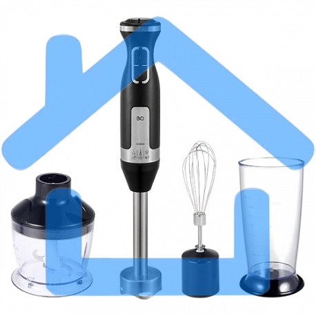 Блендер погружной BQ HB420PS Black-Silver. 1500Вт