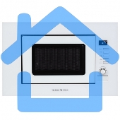 Микроволновая печь встраиваемая Zigmund & Shtain BMO 21 W белый, 20 л, 1200 Вт, переключатели - поворотный механизм/кнопки