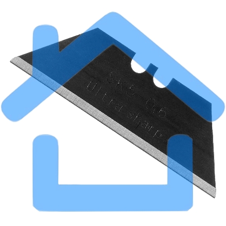 Лезвия Denzel 19 мм, сталь SK5 - 0,6 мм, трапециевидные, 5 штук-4