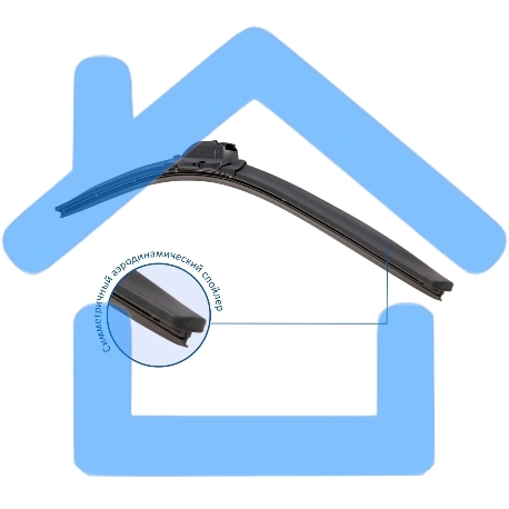 Бескаркасная щетка GOODYEAR GY000437 PREMIUM 17''/43см-4