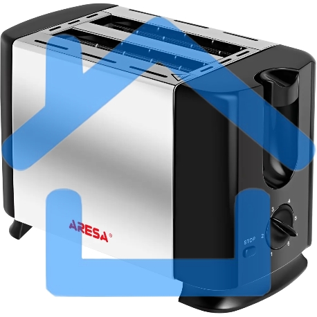 Тостер ARESA AR-3005 735 Вт, серебристый/черный