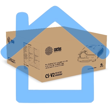 Проектор Cactus Bright CS-V2.B 3LCD 4400Lm ANSI (1024x768) 30000:1 ресурс лампы:10000часов 1xUSB typeA 1xUSB typeB 2xHDMI 4кг-6