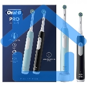 Набор электрических зубных щеток Oral-B Pro Series 1 бирюзовый/черный