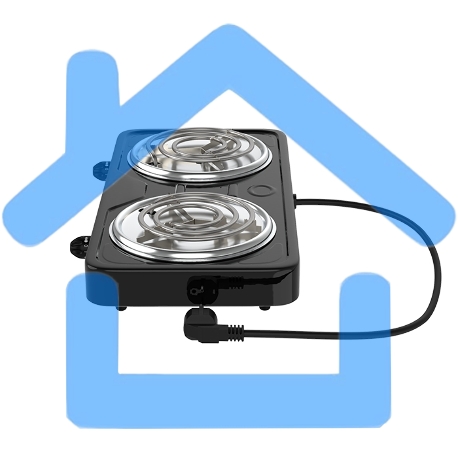 Плита настольная MAXVI HE201 черный-2