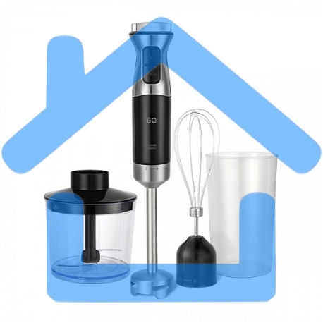 Блендер BQ HB533PS Black-Steel. Мощность:1200 Вт, 3 в1 Блендер + миксер + измельчитель