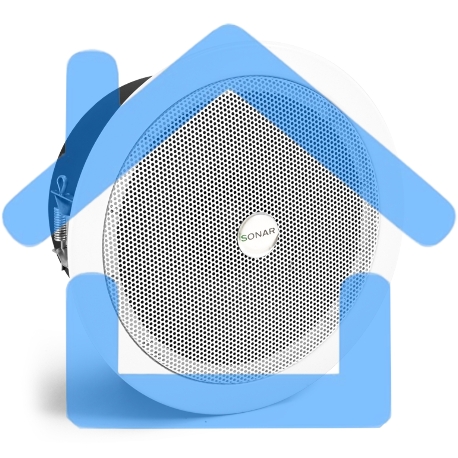 Система акустическая потолочная SCS-106-103, 100В, мощность 6/3/1.5 Вт