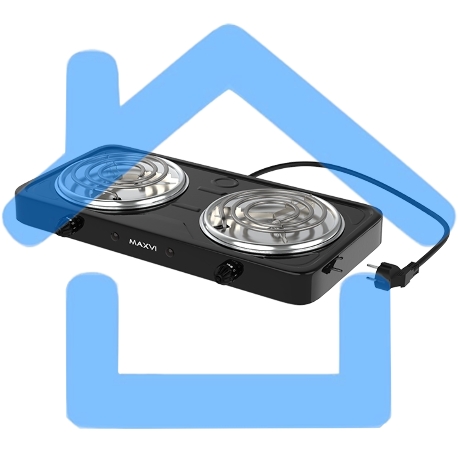 Плита настольная MAXVI HE201 черный