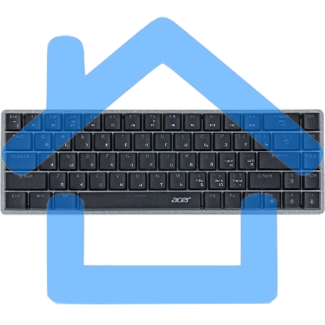 Клавиатура Acer OKW302 (ZL.KBDCC.01C) проводная, USB, серебристый-8