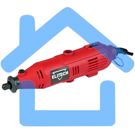 Шлифмашина прямая Elitech МПШ 015Э красный/черный