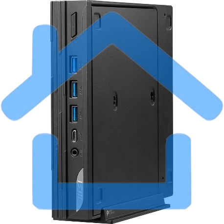 Неттоп MSI Pro DP10 13M-283RU i5 1340P (1.9) 16Gb SSD 512Gb Iris Xe Windows 11 Pro 2.5xGbitEth WiFi BT 120W черный (9S6-B0A611-283)