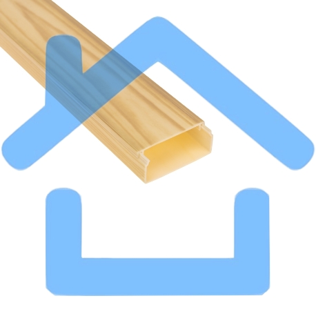 Кабель-канал Rexant 16х16мм, Сосна 3D-1