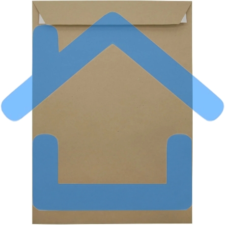 Пакет почтовый Silwerhof Eco 381227.25 C4, 229x324 мм, силиконовая лента крафт 130 г/м2 (pack:25pcs)