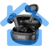 Наушники HOCO EQ5 беспроводные с док станцией Bluetooth 5.3 черный