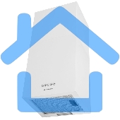 Вытяжка пристенная островная Maunfeld Box Push 40 белый, 40 см, 1000 куб. м/ч, 60 дБ