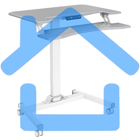 Стол для ноутбука Cactus VM-FDE103 столешница МДФ серый 91.5x56x123см (CS-FDE103WGY)-13