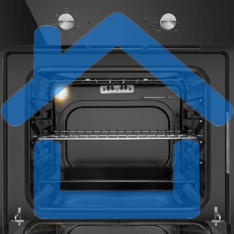 Духовой шкаф электрический встраиваемый HOMSair OES660BK01 черный-7