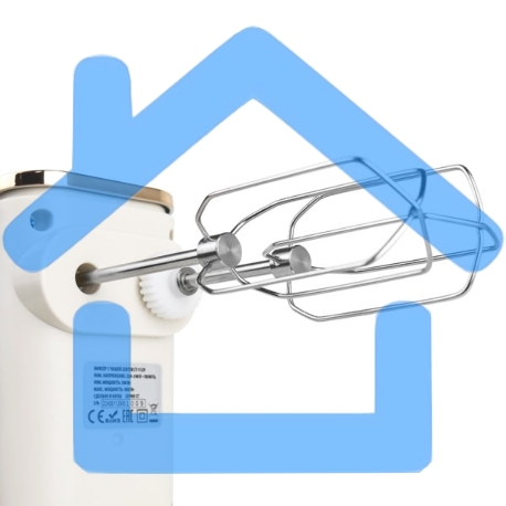 Миксер с чашей Centek CT-1129 бежевый/золотой хром, 800 Вт-3