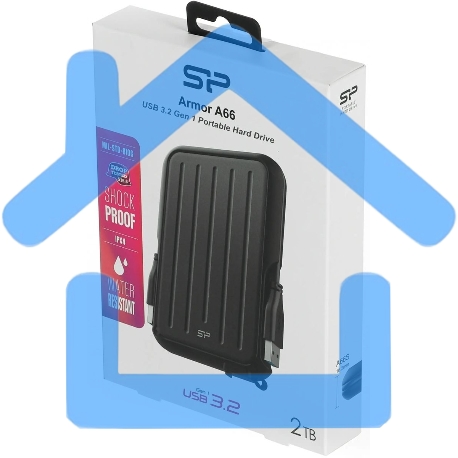 Внешний жесткий диск 2Tb Silicon PowerArmor A66, 2.5