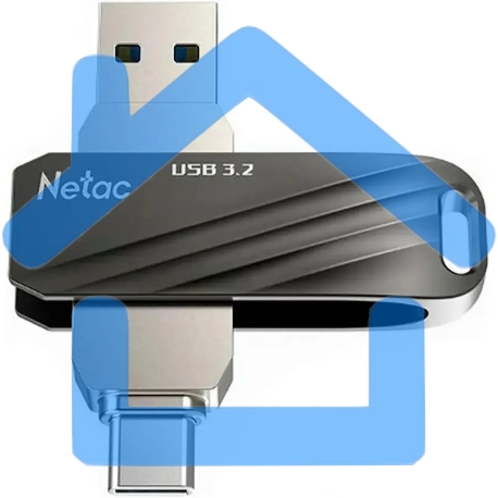 Флешка USB Netac US11 128Gb USB 3.0+TypeC Dual Flash-1