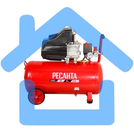 Компрессор Ресанта КП-8/50Л 900/74/7/10-6