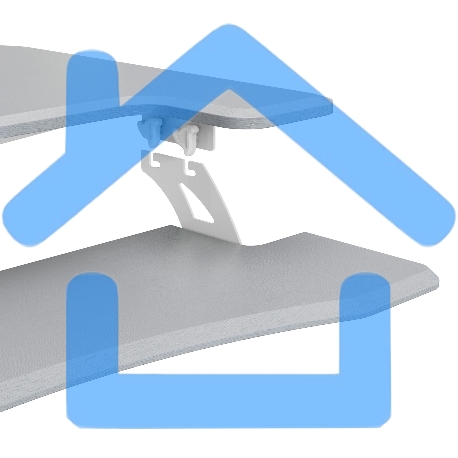 Стол для ноутбука Cactus VM-FDE103 столешница МДФ серый 91.5x56x123см (CS-FDE103WGY)-10