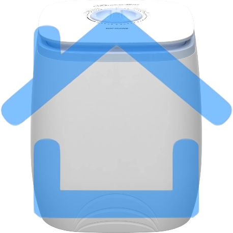 Стиральная машина Белоснежка BRP350WB белый, загрузка вертикальная 3,5 кг, Без отжима, класс: А-2