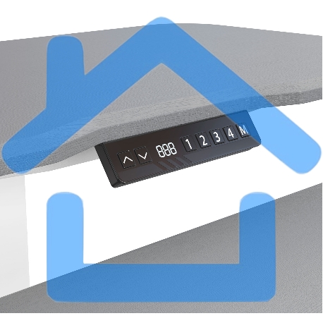 Стол для ноутбука Cactus VM-FDE103 столешница МДФ серый 91.5x56x123см (CS-FDE103WGY)-1