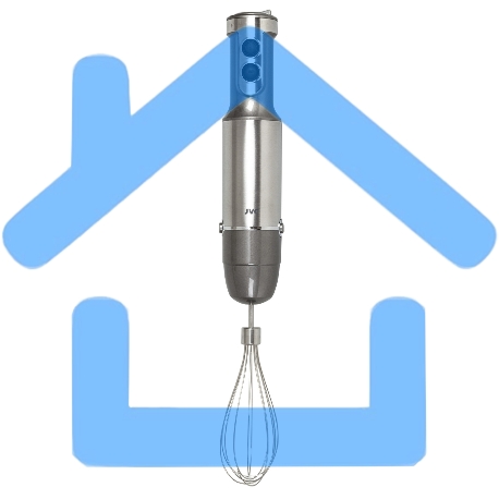 Блендер погружной JVC JK-HB5021 1200 ватт, регулировка скорости, режим ТУРБО, светодиодная подсветка-3