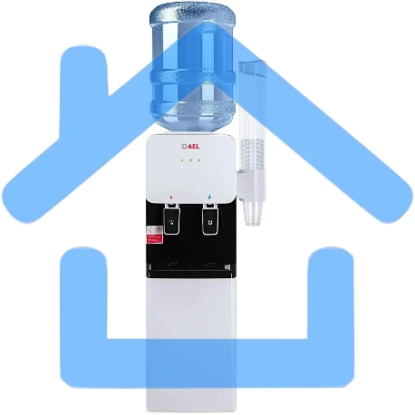 Кулер AEL LD-AEL-85c напольный электронный белый/черный-2