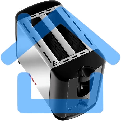 Тостер ARESA AR-3005 735 Вт, серебристый/черный-4