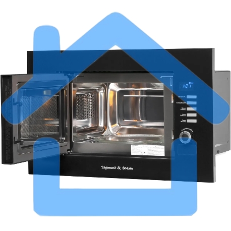 Микроволновая печь встраиваемая Zigmund & Shtain BMO 21 B черный, 20 л, 1200 Вт, переключатели - поворотный механизм/кнопки-5