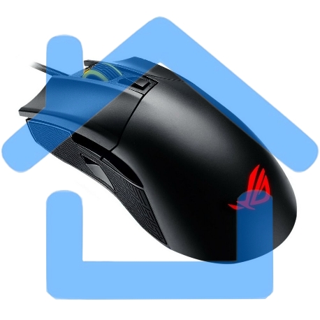 Мышь проводная ASUS ROG Gladius II Core черный, 6200 dpi, USB, кнопки - 6-1