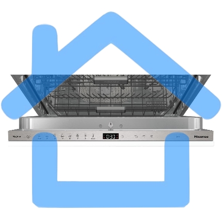 Посудомоечная машина Hisense HV693C60AD нержавеющая сталь/белый-7