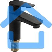 Смеситель MAGNUS 8700 на раковину черного цвета, шаровый