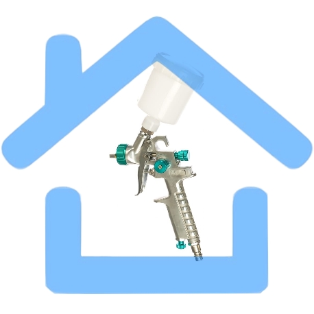 Краскопульт пневматический STELS ag 810 hvlp 57361гравитационный сопло 0.8мм и 1мм